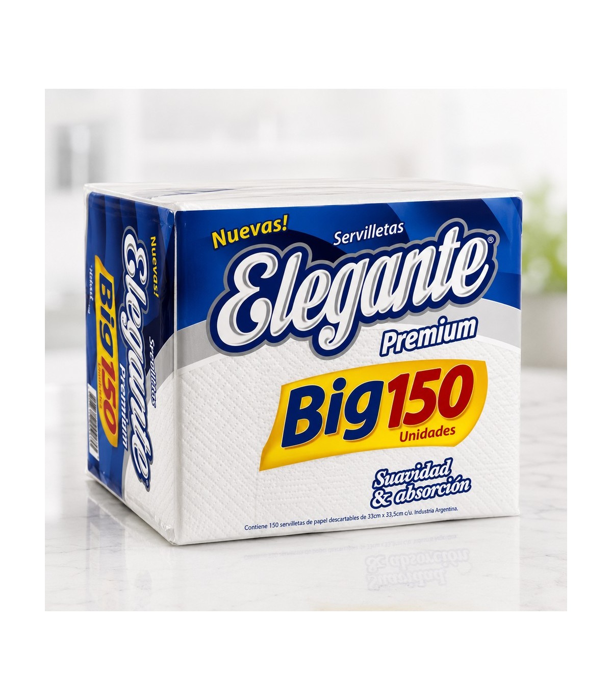 SERVILLETA BLANCA 33X33 (X 150)