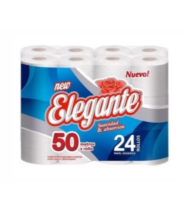 PAPEL HIGIENICO ELEGANTE 4x80 MTS
