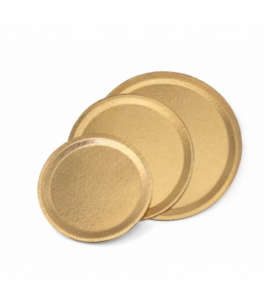 PLATO DORADO REDONDO N*36